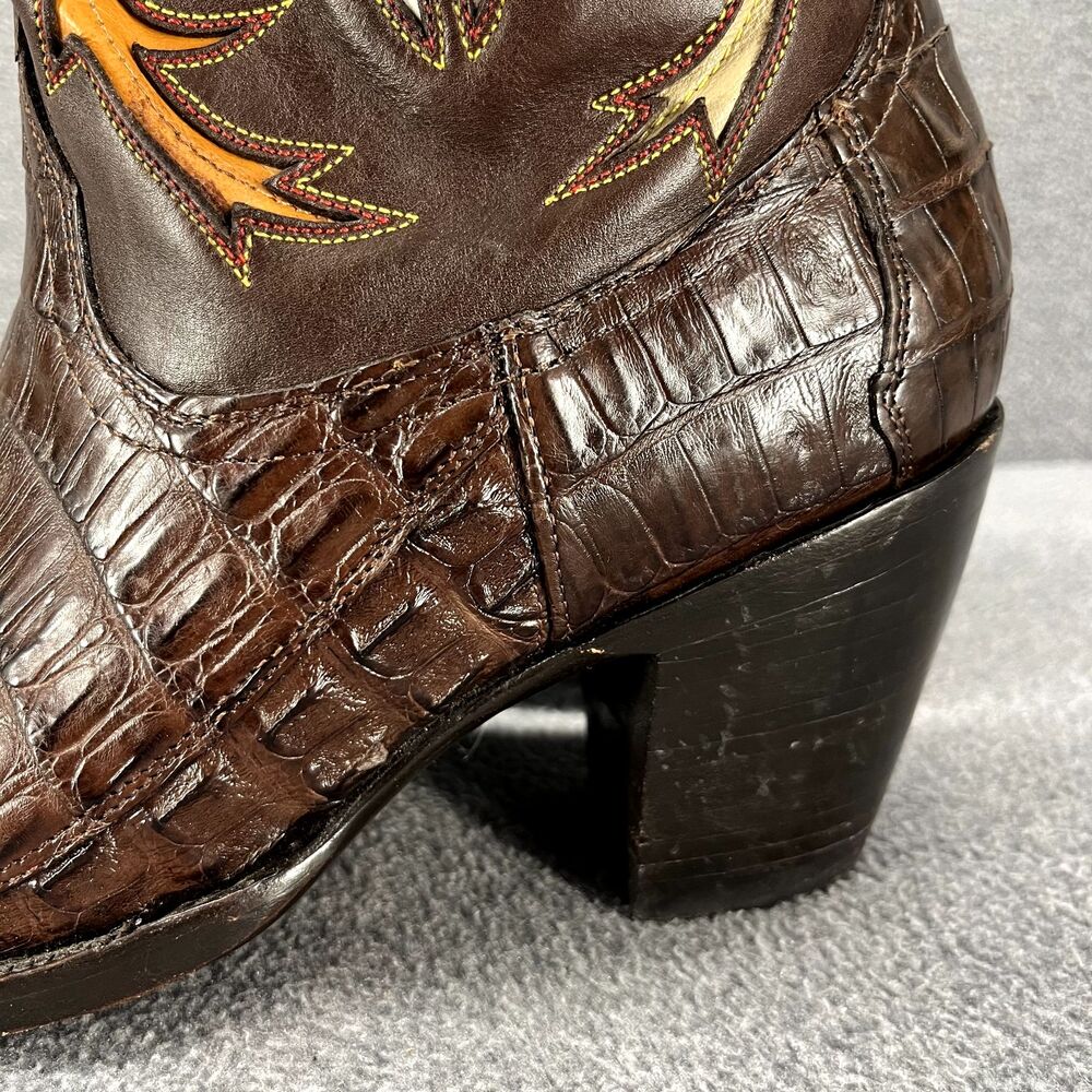 Frye Boots Womens 8.5 B Hope Limited Edition Brown Floral Embroidery Western - Picture 6 of 16